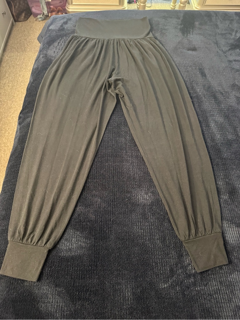 Athleta Black Relaxed Harem Jogger Pants